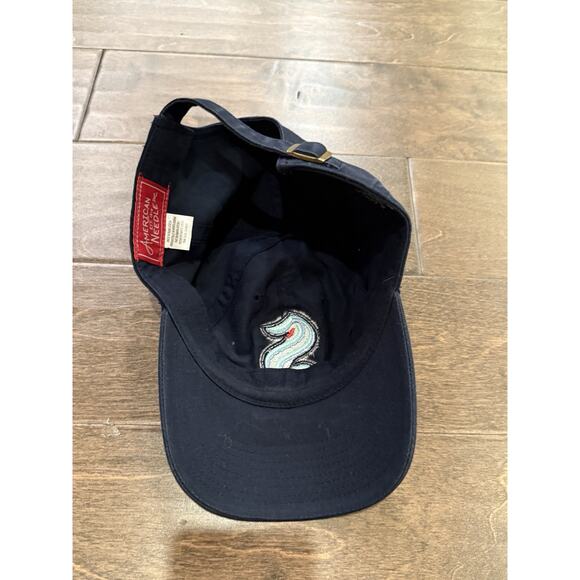American Needle Mens Navy NHL Seattle Kraken Adjustable Strapback Hat Cap - Picture 7 of 9